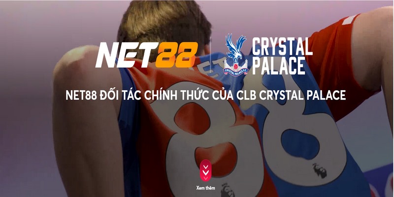 net88 tài trợ áo đấu Crystal Palace